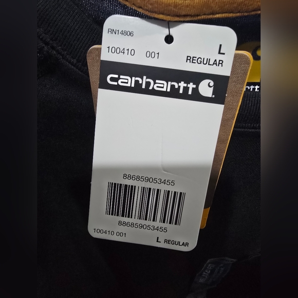 NWT Size Large Carhartt Black Graphic T-Shirt - Picture 5 of 8